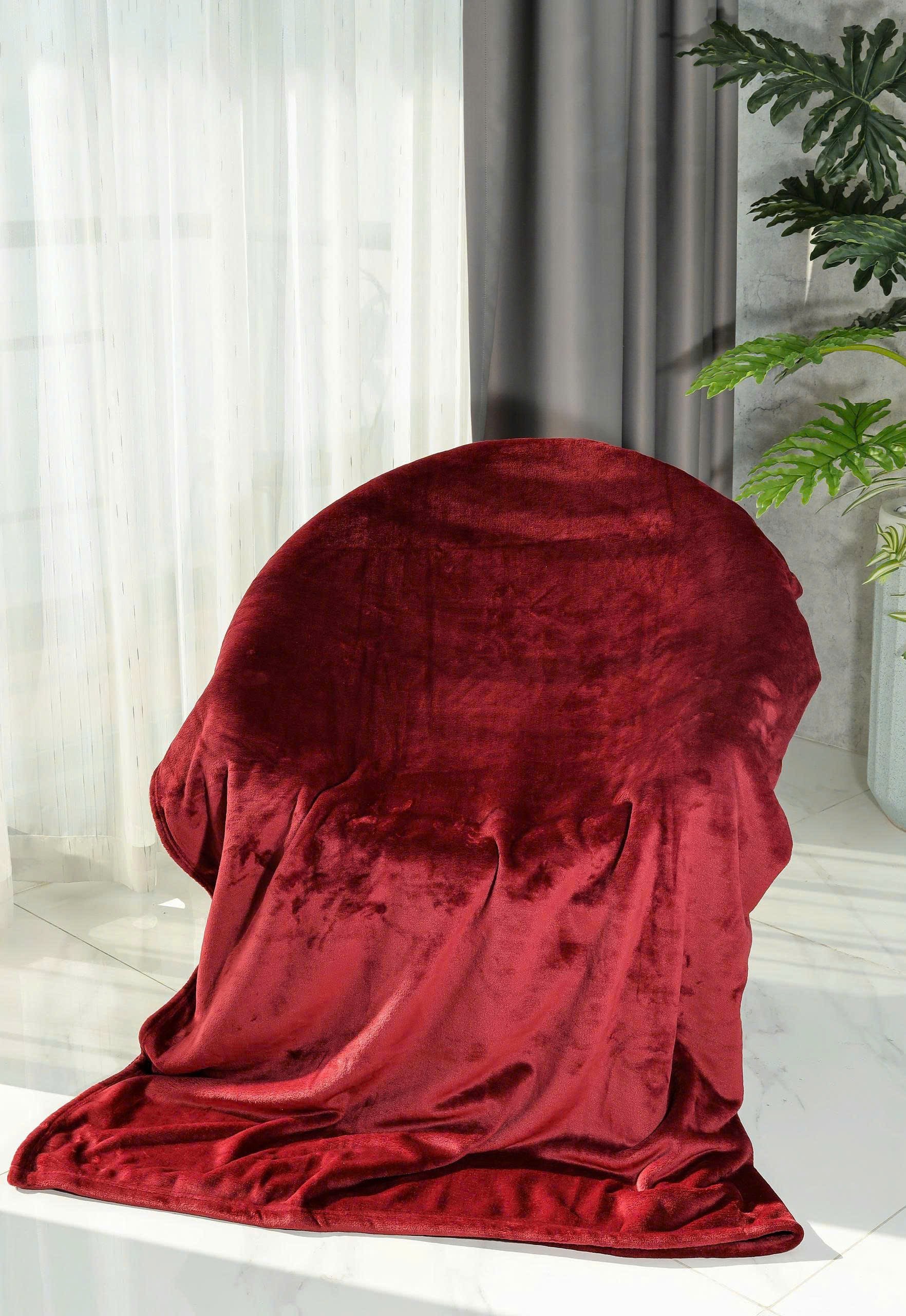 Chăn băng lông tuyết Kaiyo 2m x 2m3, màu đỏ đun [mã KDB-9637]