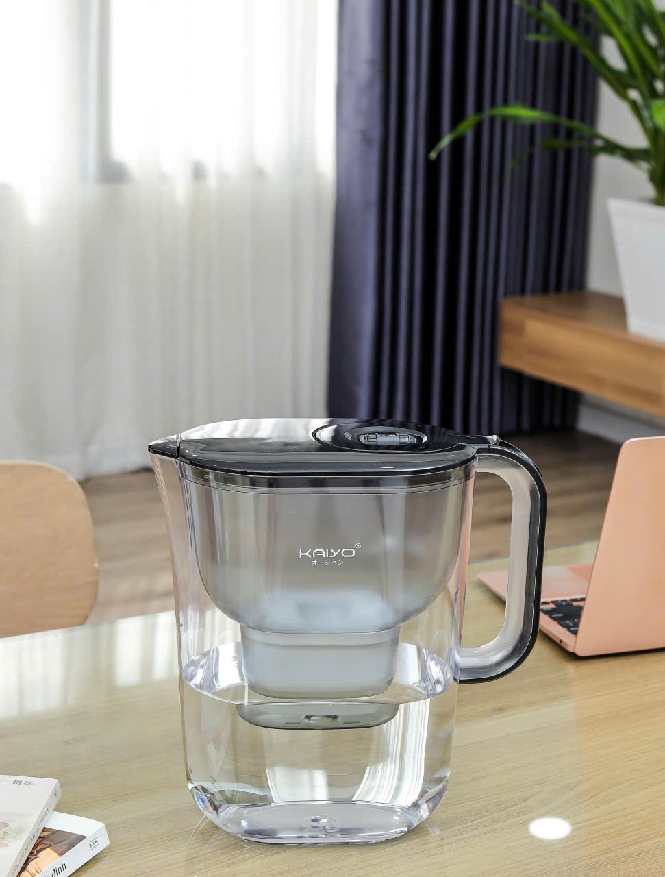 Bình lọc nước đa năng Kaiyo màu ghi, dung tích 4.2L [mã KWF-8296]
