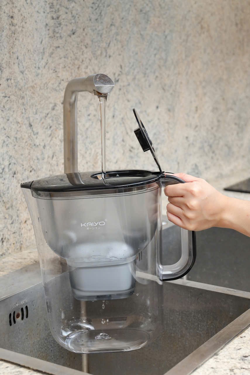 Bình lọc nước đa năng Kaiyo màu ghi, dung tích 4.2L [mã KWF-8296]