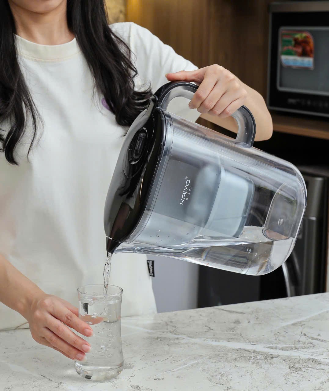 Bình lọc nước đa năng Kaiyo màu ghi, dung tích 4.2L [mã KWF-8296]