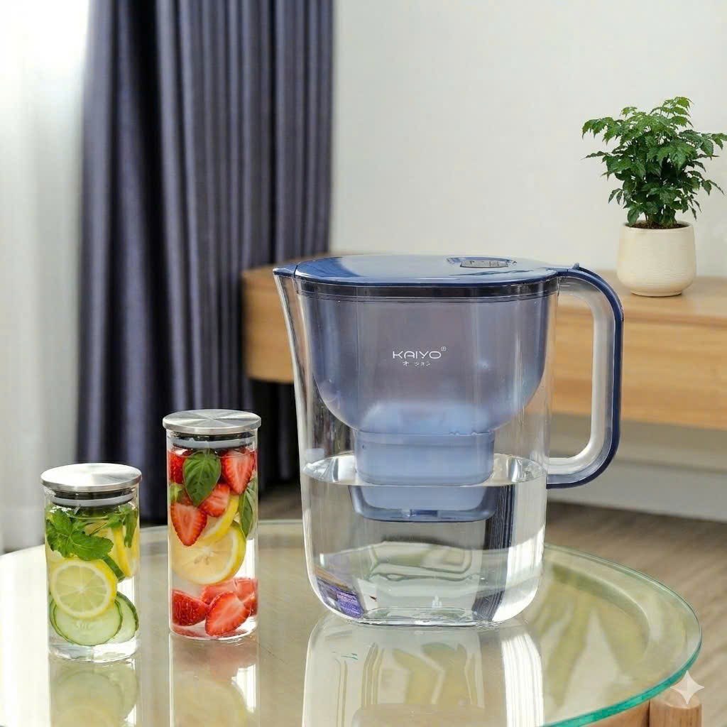 Bình lọc nước đa năng Kaiyo màu xanh đậm, dung tích 4.2L [mã KWF-8289]