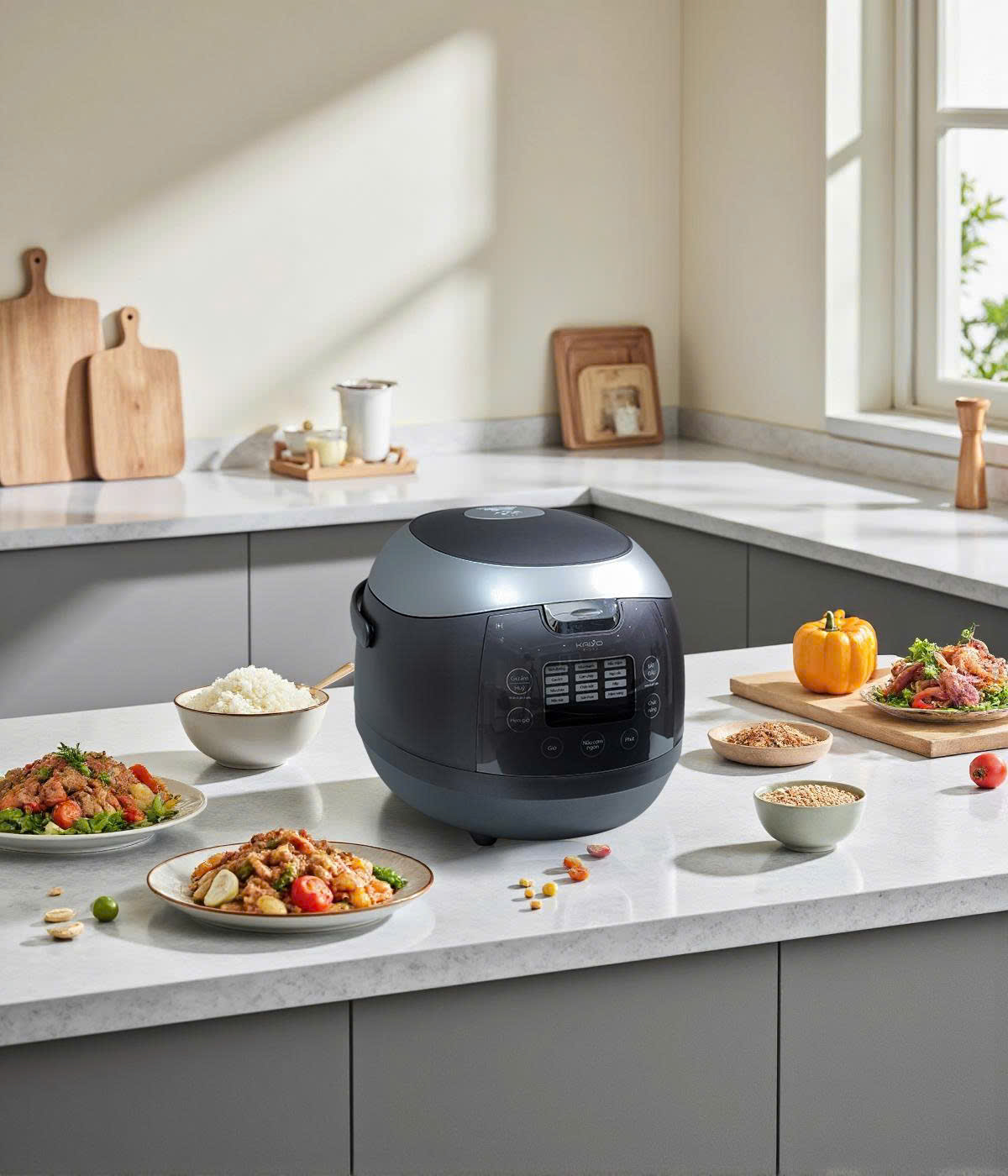 Nồi cơm cao tần lõi inox Kaiyo, dung tích 1,5L, model KRC-063