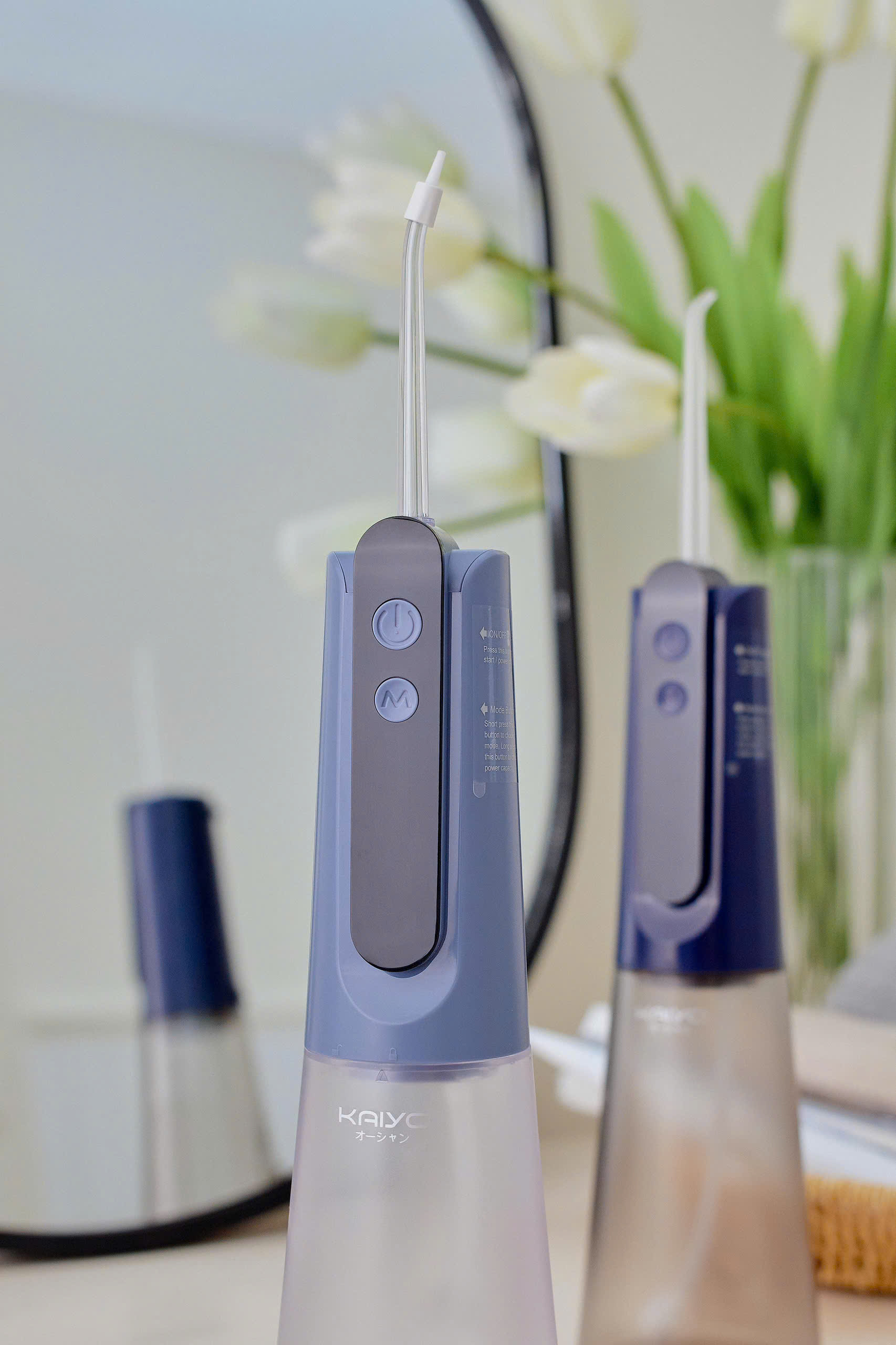Máy tăm nước 5 chế độ thông minh Kaiyo, màu ghi đá [mã KOR-4137]