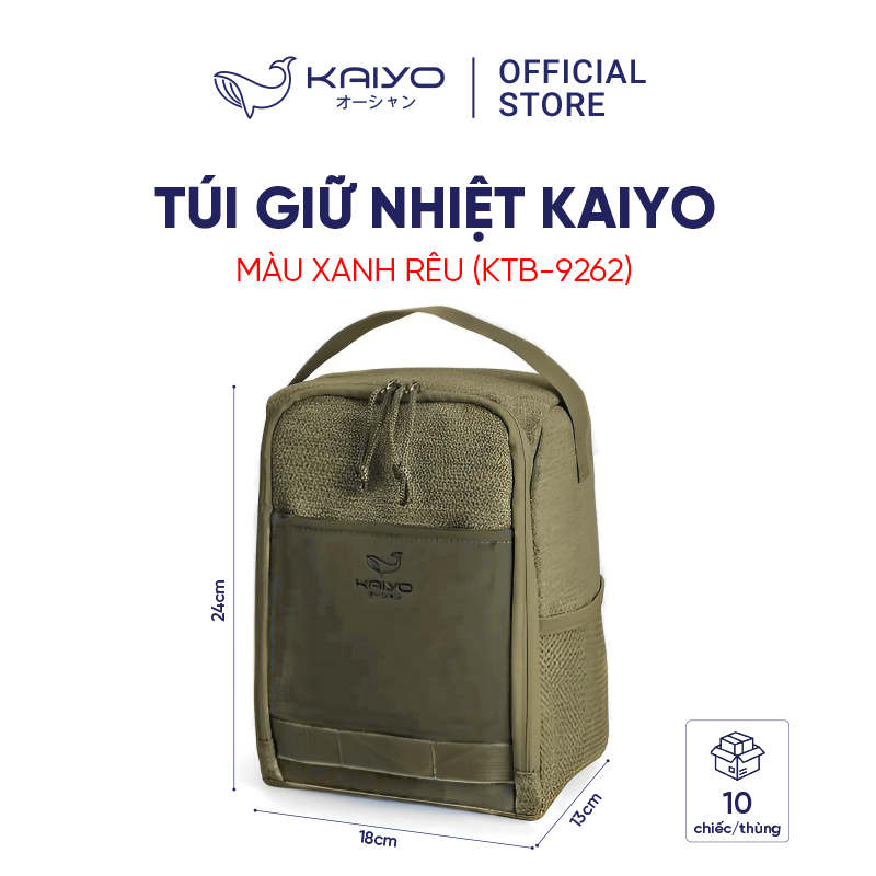 Túi Giữ Nhiệt Kaiyo, màu xanh rêu
