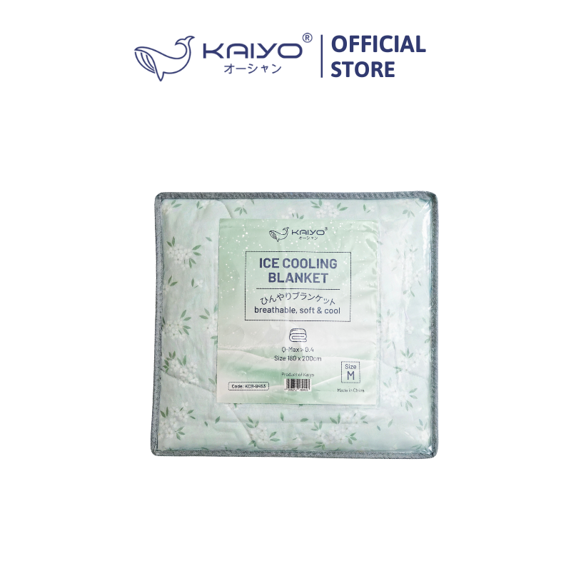 Ga lạnh Kaiyo, kích thước 2m*2m2, họa tiết hoa nền xanh [KMP-9538]