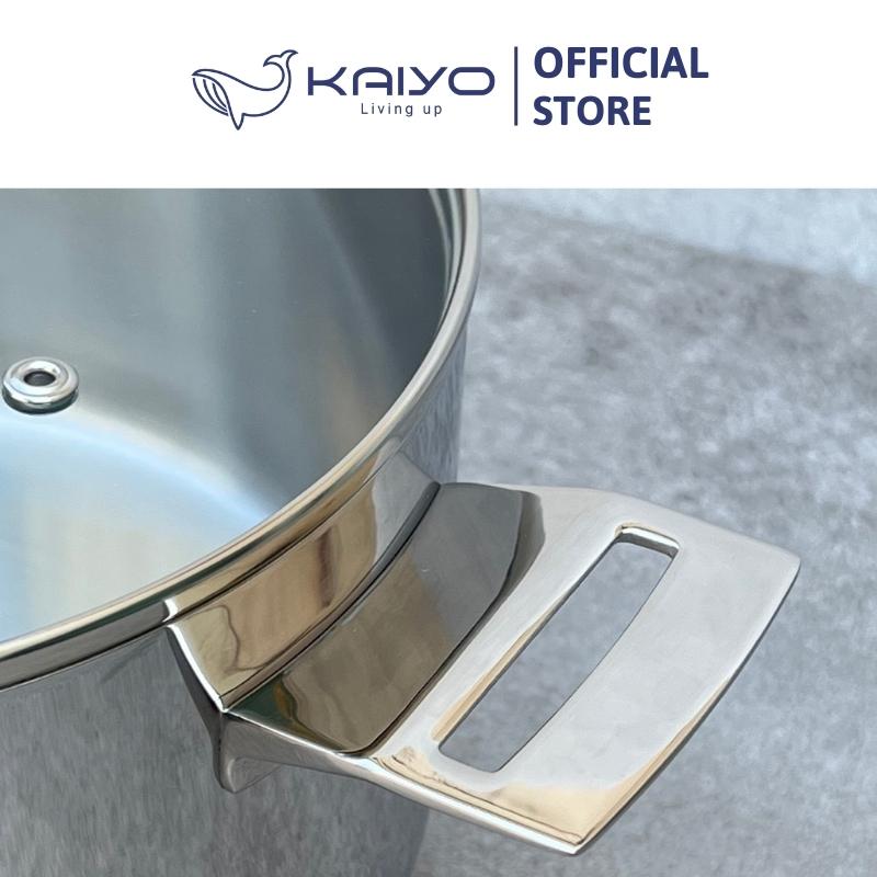 Nồi inox thân đáy liền 3 lớp Kaiyo size 20cm