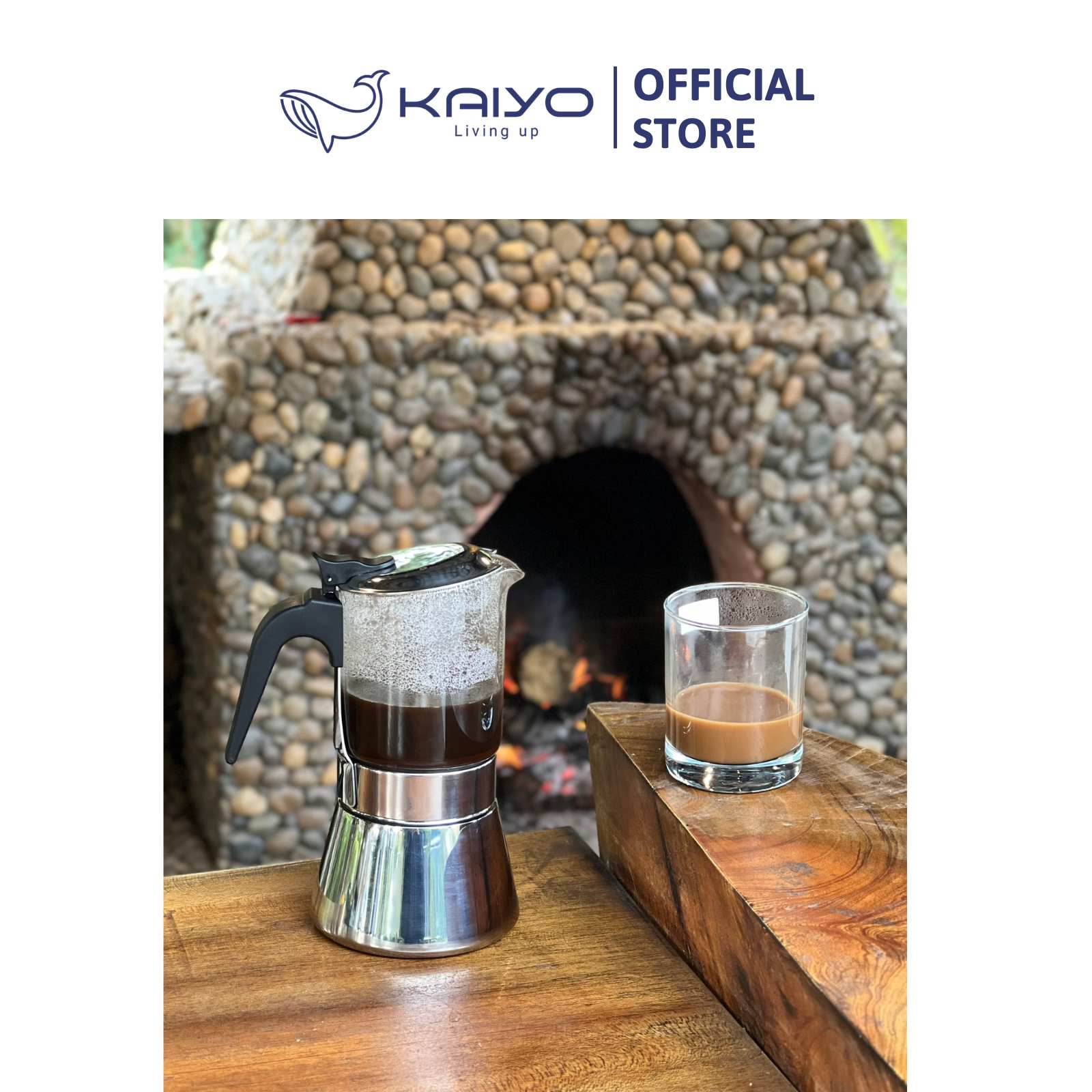 Ấm pha cà phê Kaiyo (Moka Pot) 240ml