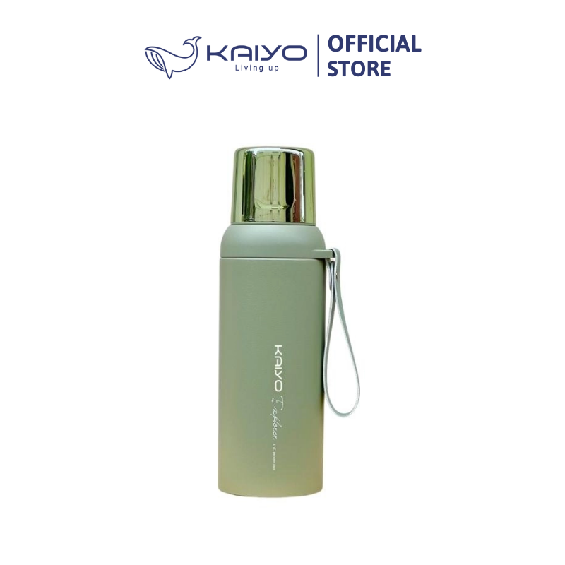 Bình giữ nhiệt Kaiyo 600ml màu xanh mint