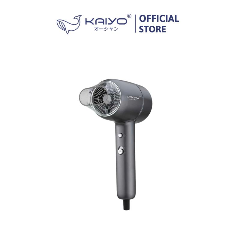 Máy sấy tóc ion âm hai chiều nóng lạnh Kaiyo, model KHD-418, màu ghi đậm [mã KHD-4205]