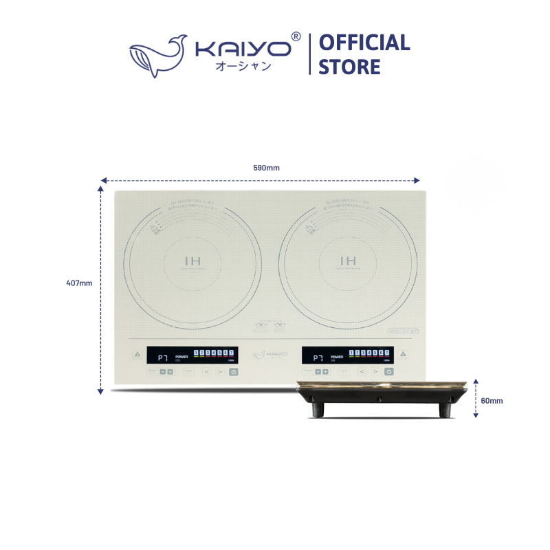 Bếp từ đôi lõi đồng Kaiyo [KIH-407]