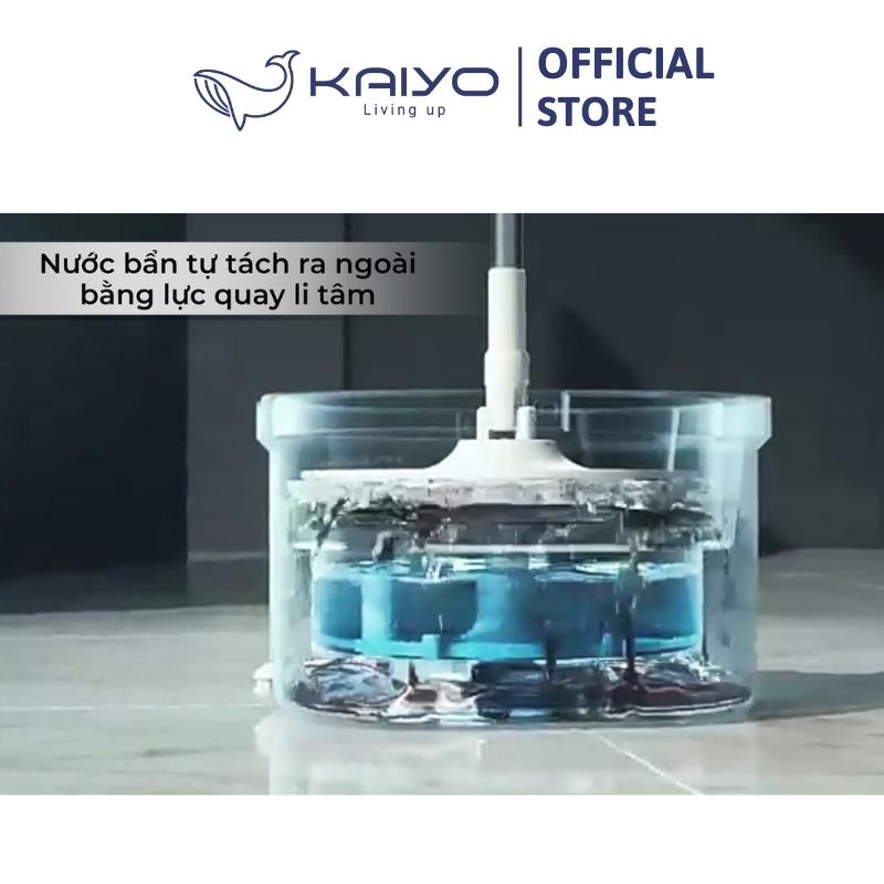 Cây lau nhà thông minh tách nước bẩn Kaiyo, màu xanh mint [mã: KM51_MINT]