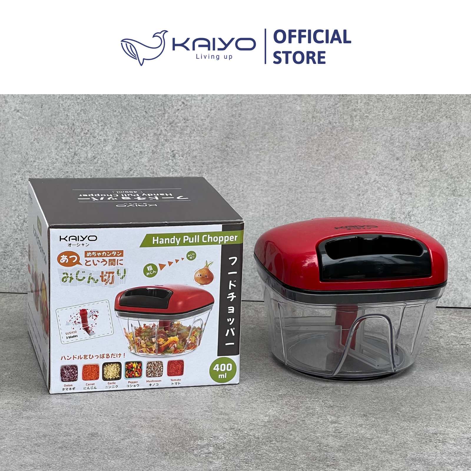 Xay tỏi ớt Kaiyo 400ml