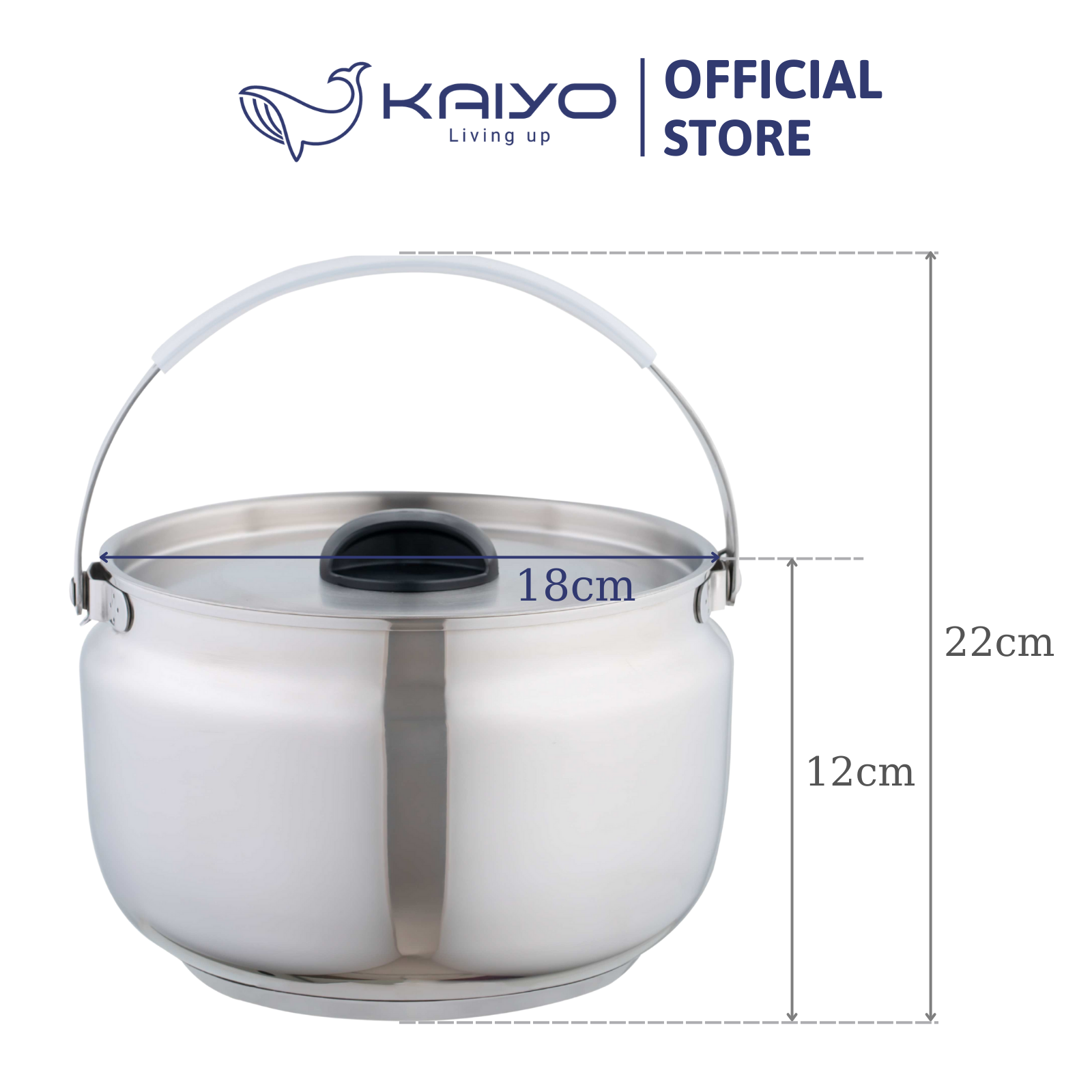 Nồi ủ chân không Kaiyo màu vàng đồng 3L