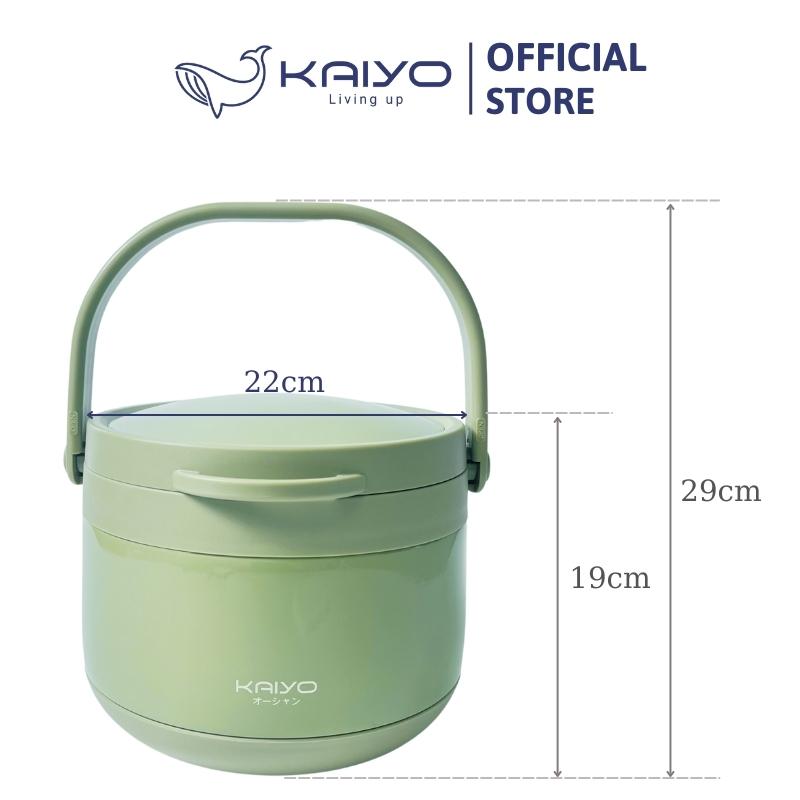 Nồi ủ chân không Kaiyo màu xanh mint 3L