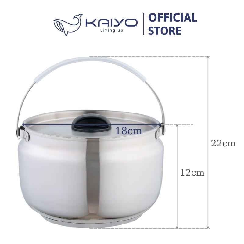 Nồi ủ chân không Kaiyo màu xanh mint 3L