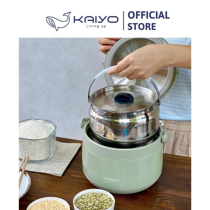 Nồi ủ chân không Kaiyo màu xanh mint 3L