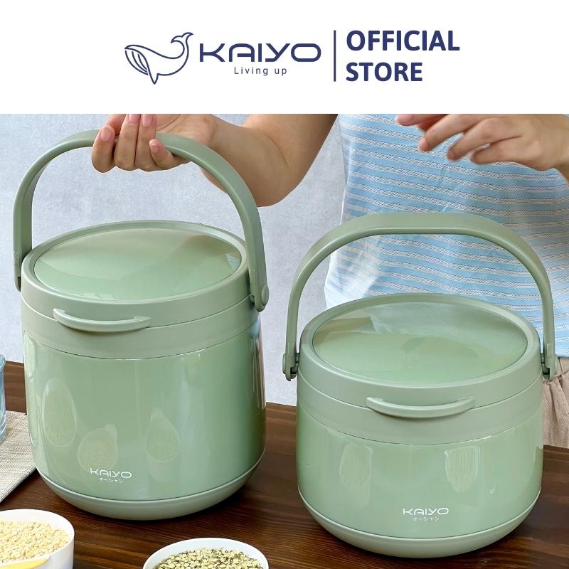 Nồi ủ chân không Kaiyo màu xanh mint 3L