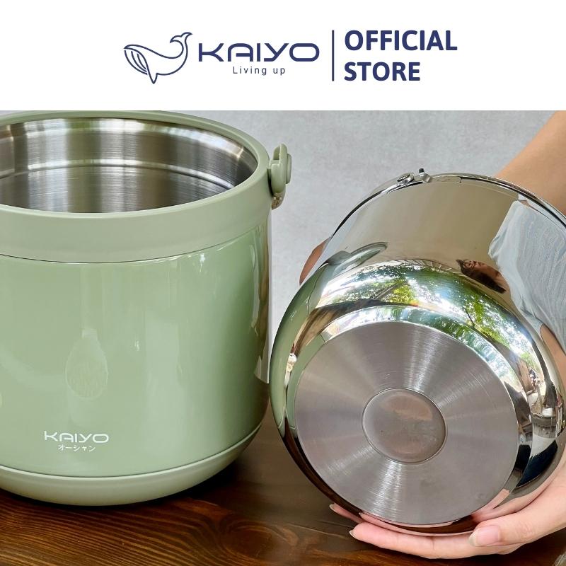 Nồi ủ chân không Kaiyo màu xanh mint 3L