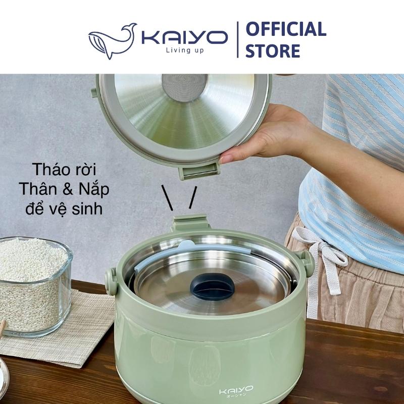 Nồi ủ chân không Kaiyo màu xanh mint 3L