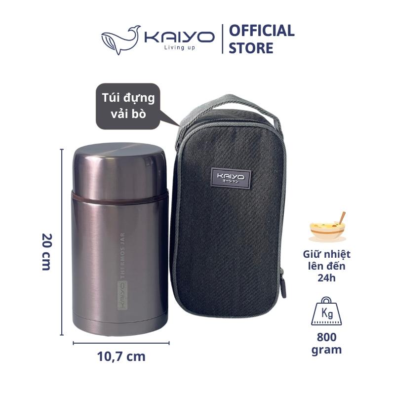 Bình ủ cháo Kaiyo dung tích 1000 ml, màu hồng Rubby