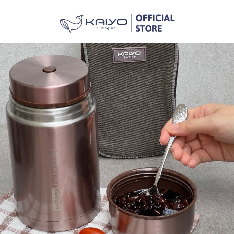 Bình ủ cháo Kaiyo dung tích 1000 ml, màu hồng Rubby