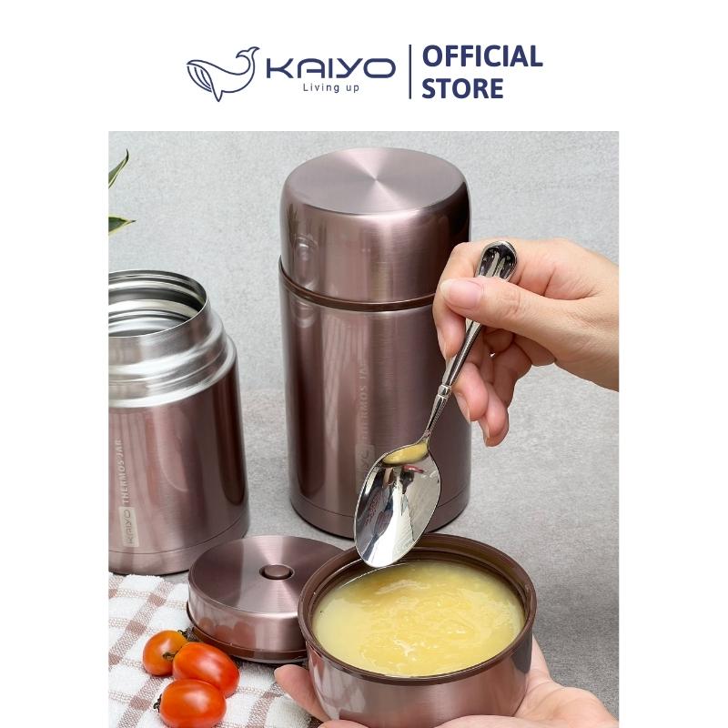 Bình ủ cháo Kaiyo dung tích 1000 ml, màu hồng Rubby