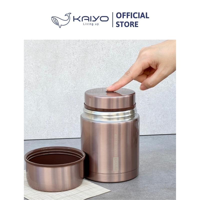 Bình ủ cháo Kaiyo dung tích 750 ml, màu hồng Rubby