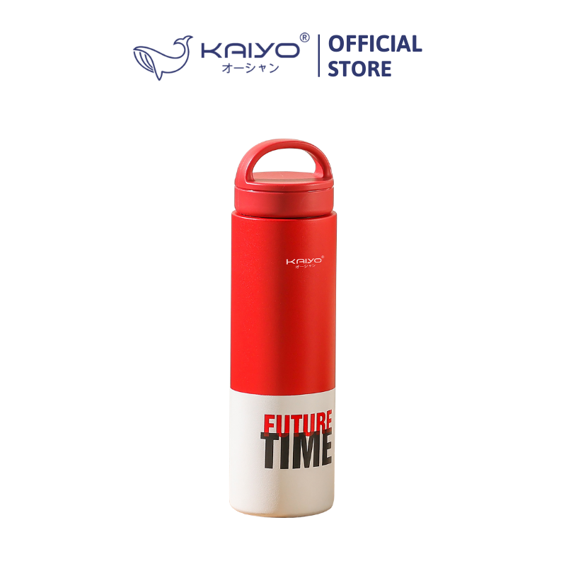 Bình giữ nhiệt hai lớp inox 304 Kaiyo, 700ml, màu đỏ và trắng [KVF-6940]