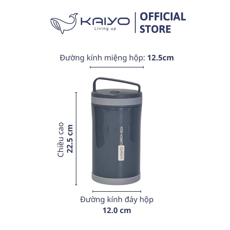 Hộp cơm giữ nhiệt Kaiyo, màu ghi đá [mã: KVL170N]