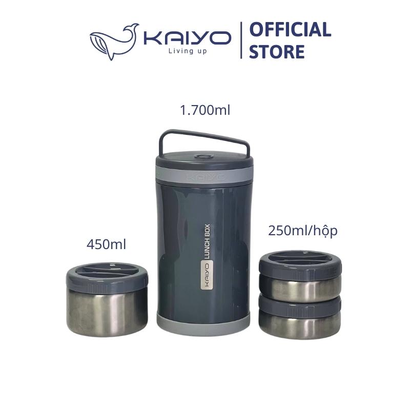 Hộp cơm giữ nhiệt Kaiyo, màu ghi đá [mã: KVL170N]