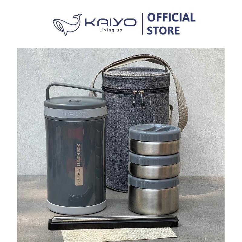 Hộp cơm giữ nhiệt Kaiyo, màu ghi đá [mã: KVL170N]