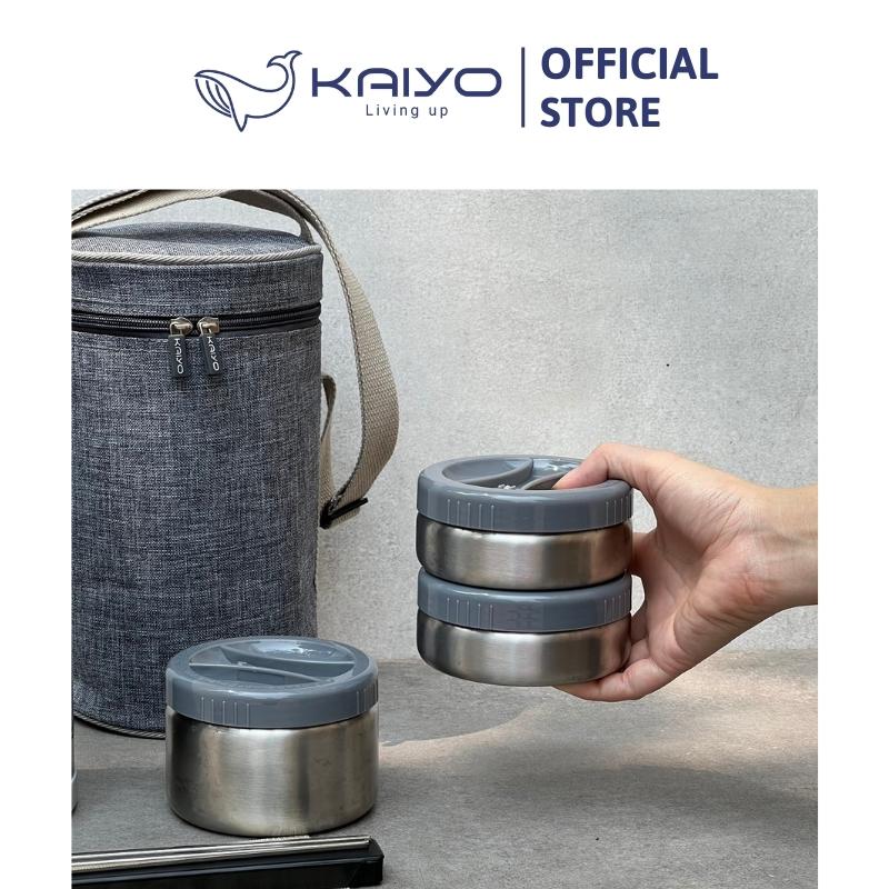 Hộp cơm giữ nhiệt Kaiyo, màu ghi đá [mã: KVL170N]