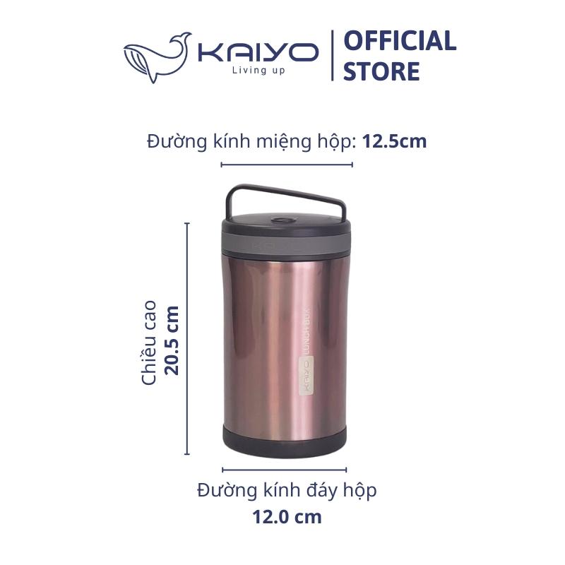 Hộp cơm giữ nhiệt Kaiyo, màu hồng ruby [mã: KVL170P]