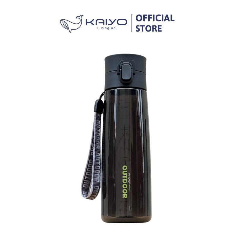Bình nước thể thao Tritan Kaiyo 680ml màu đen