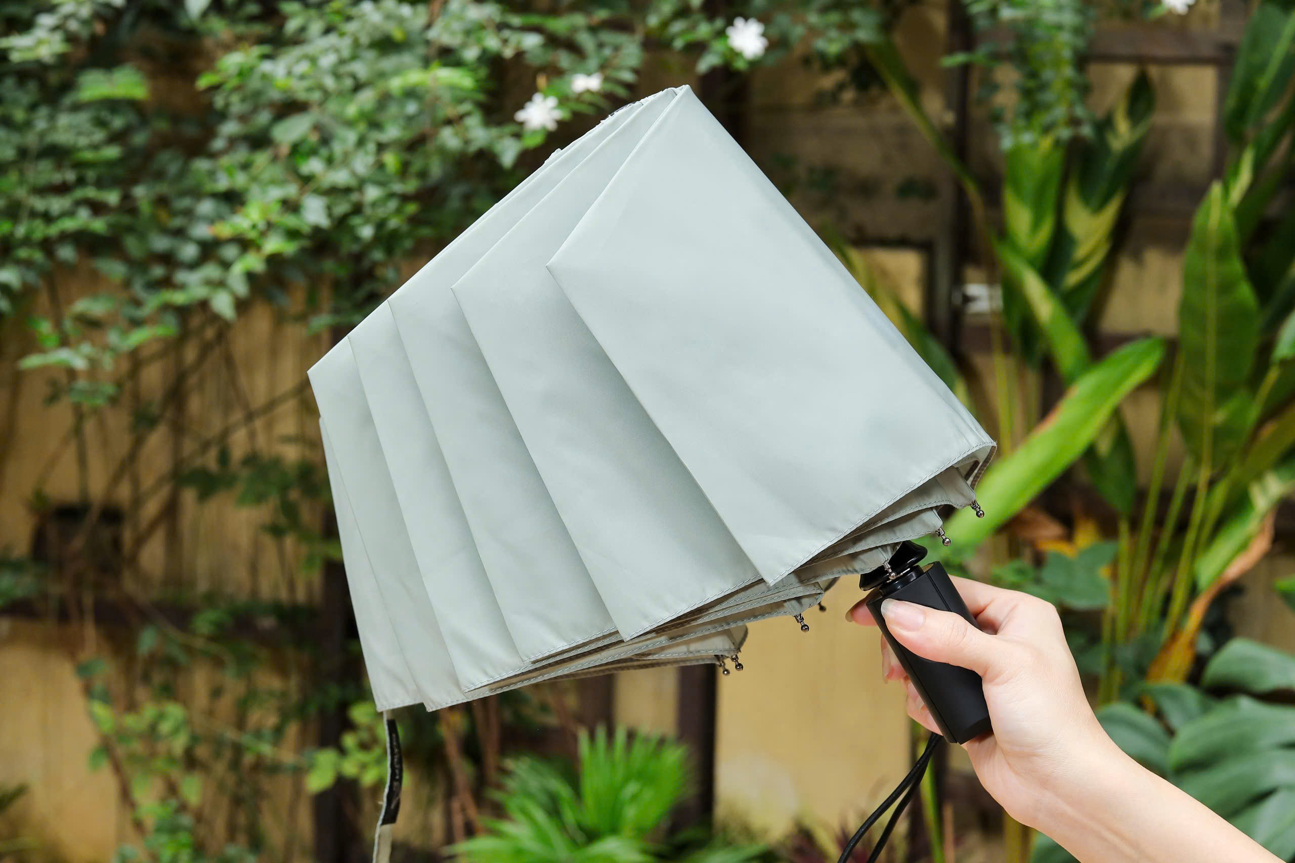 Ô tự động 2 chiều ghi nhớ nếp gấp Kaiyo, màu xanh mint [mã KCU-9576]