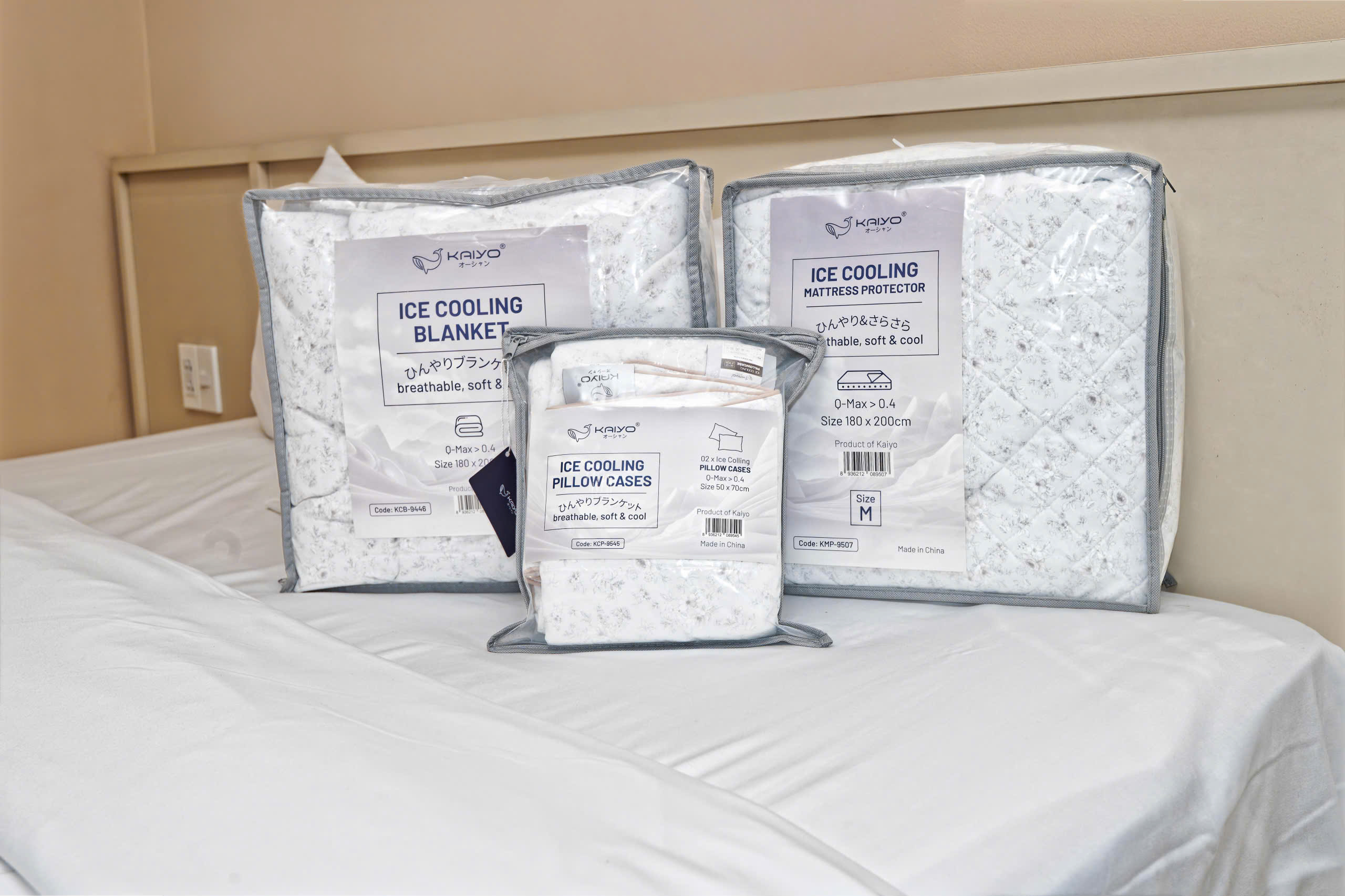 Ga lạnh Kaiyo, kích thước 1m6*2m, họa tiết hoa nền ghi [KMP-9484]