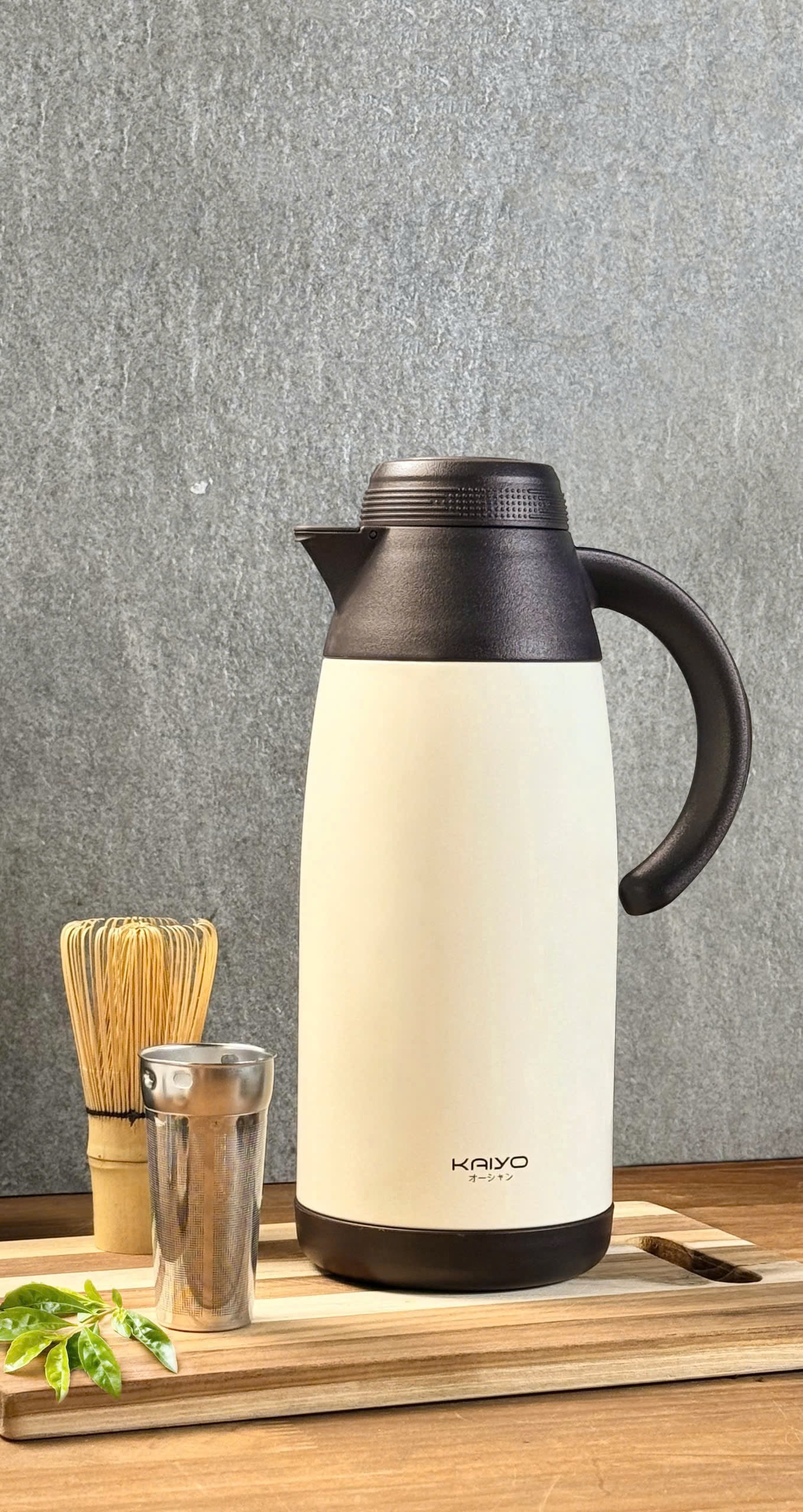 Phích pha trà giữ nhiệt 2 lớp inox có lõi lọc Kaiyo