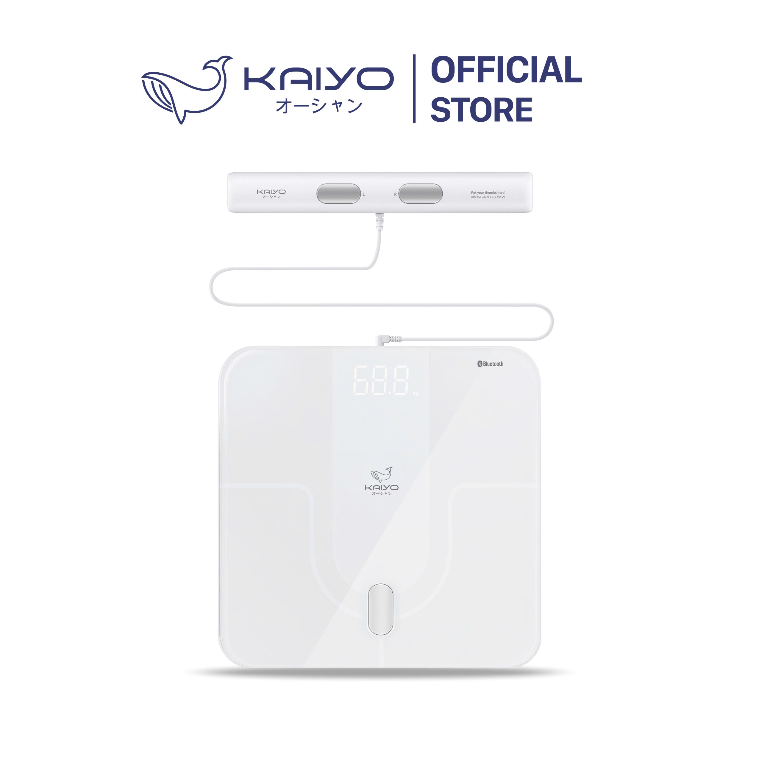 Cân sức khoẻ và phân tích 20 chỉ số cơ thể Kaiyo, màu trắng