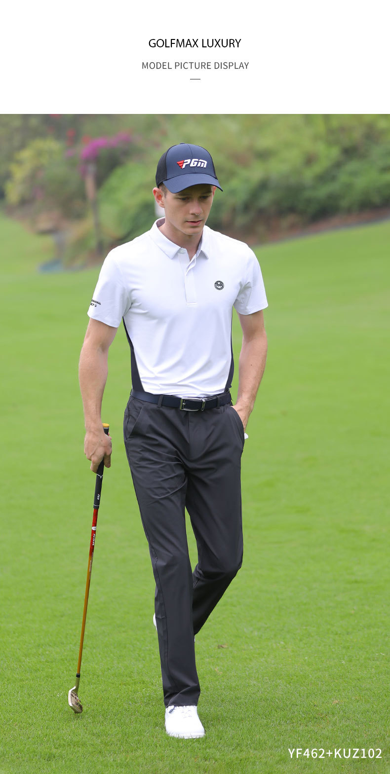 Áo cộc tay thể thao golf nam PGM-YF462