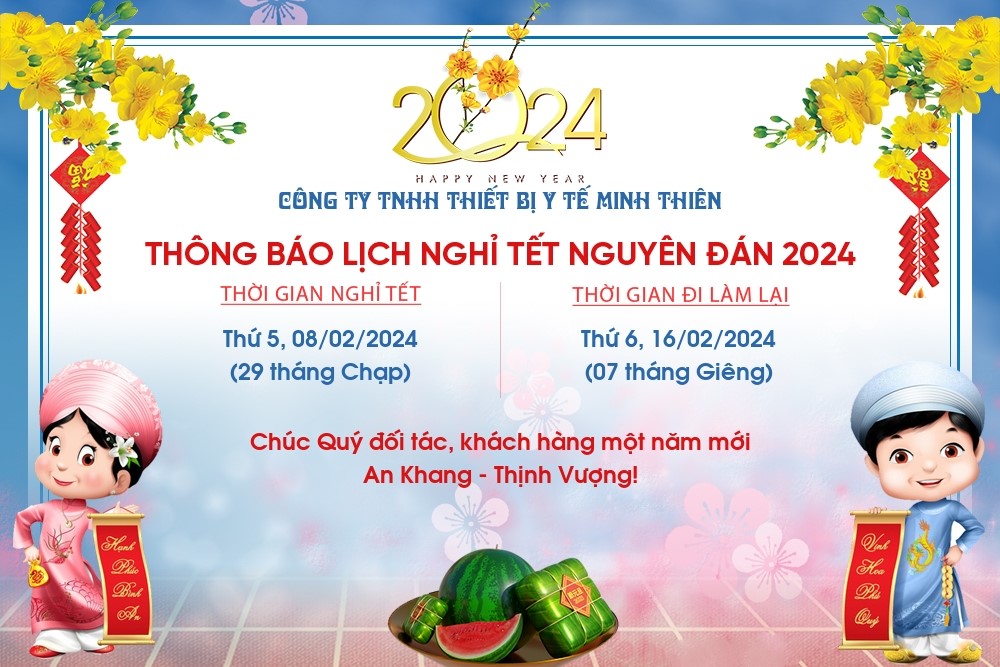 Thông báo lịch nghỉ tết Nguyên Đán Giáp Thìn 2024