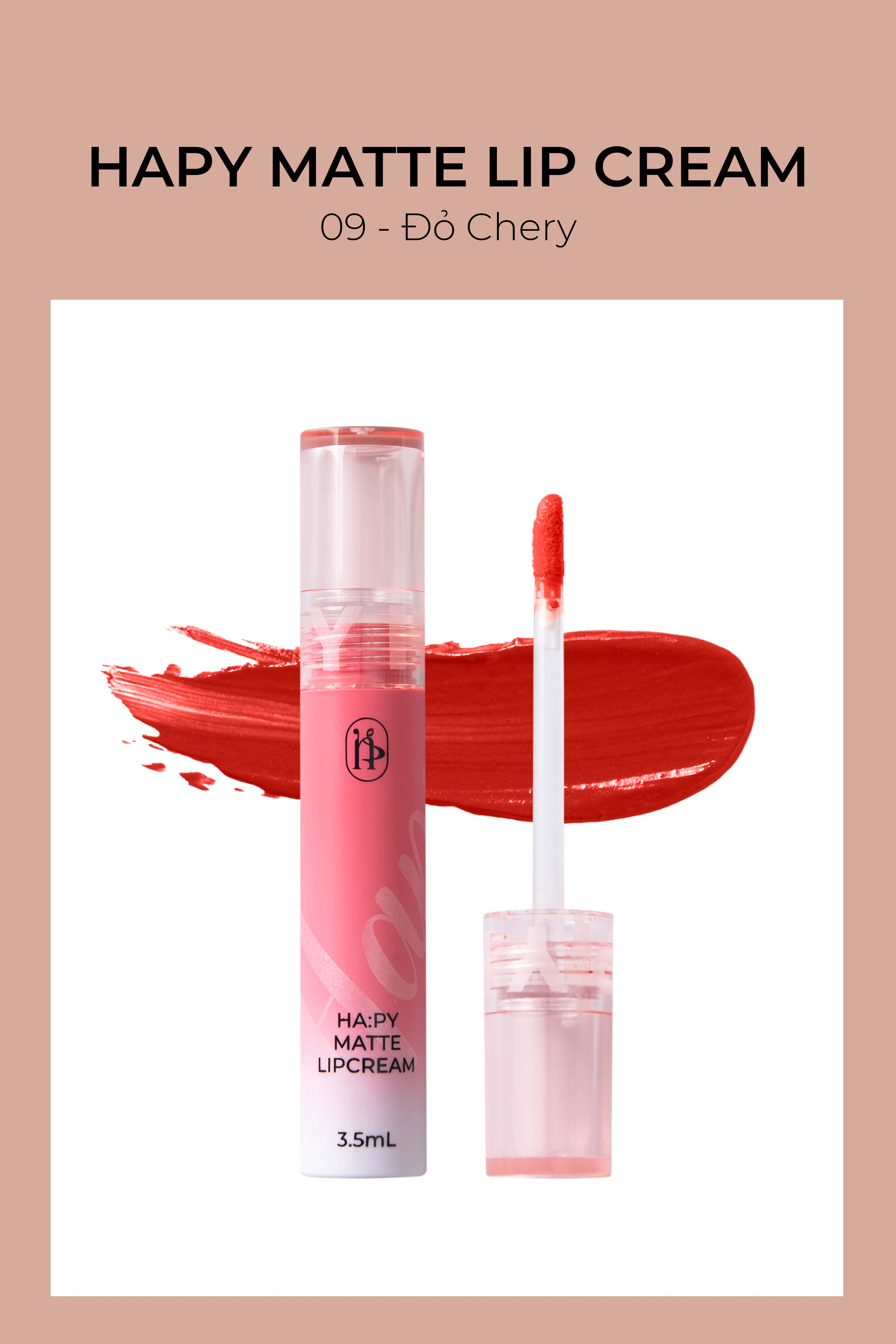 HAPY MATTE LIPCREAM - Son kem lì cho đôi môi cuốn hút suốt 24h.