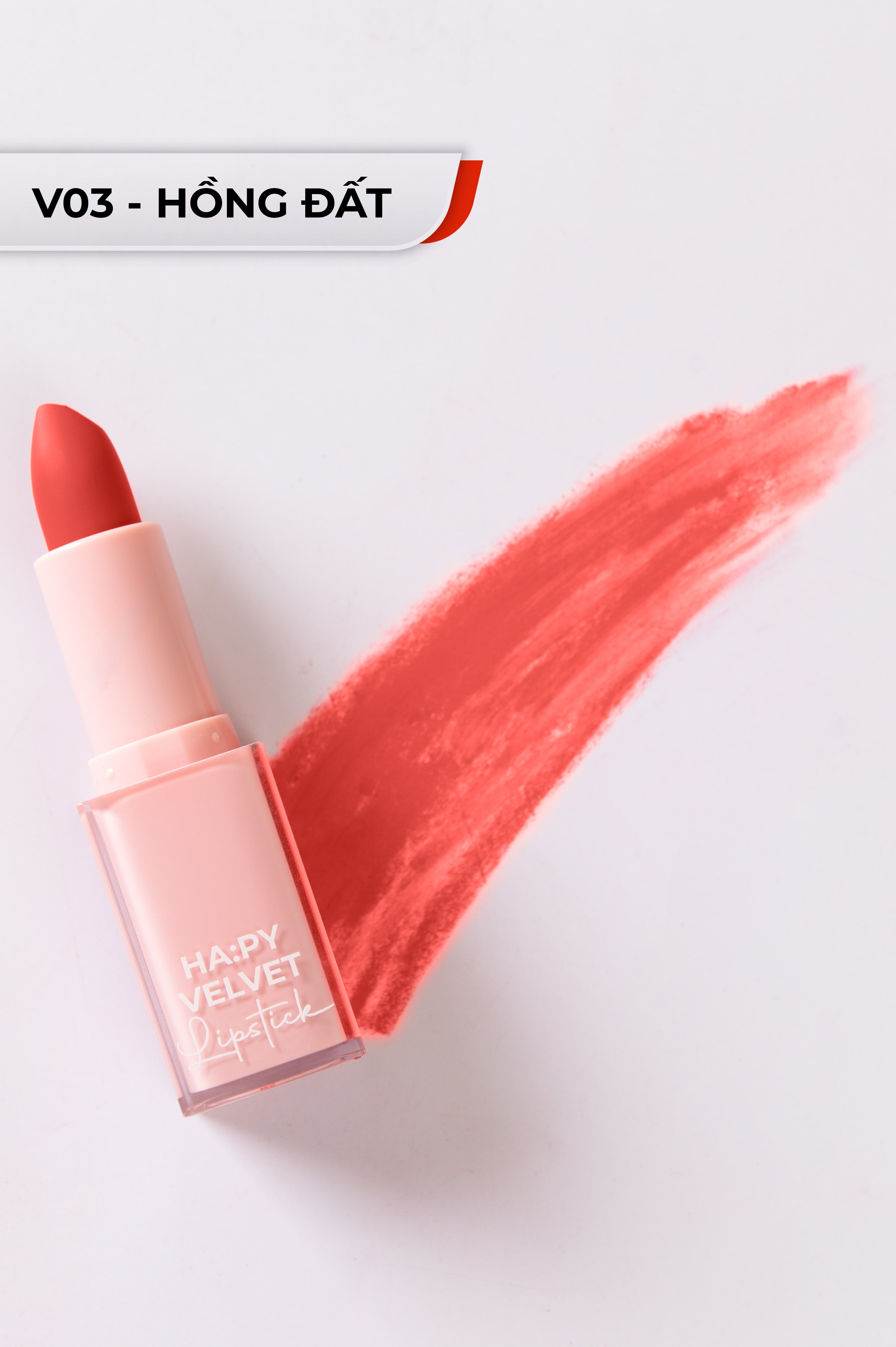 HA:PY VELVET LIPSTICK - Son sáp mềm mịn siêu bền màu đến 8h