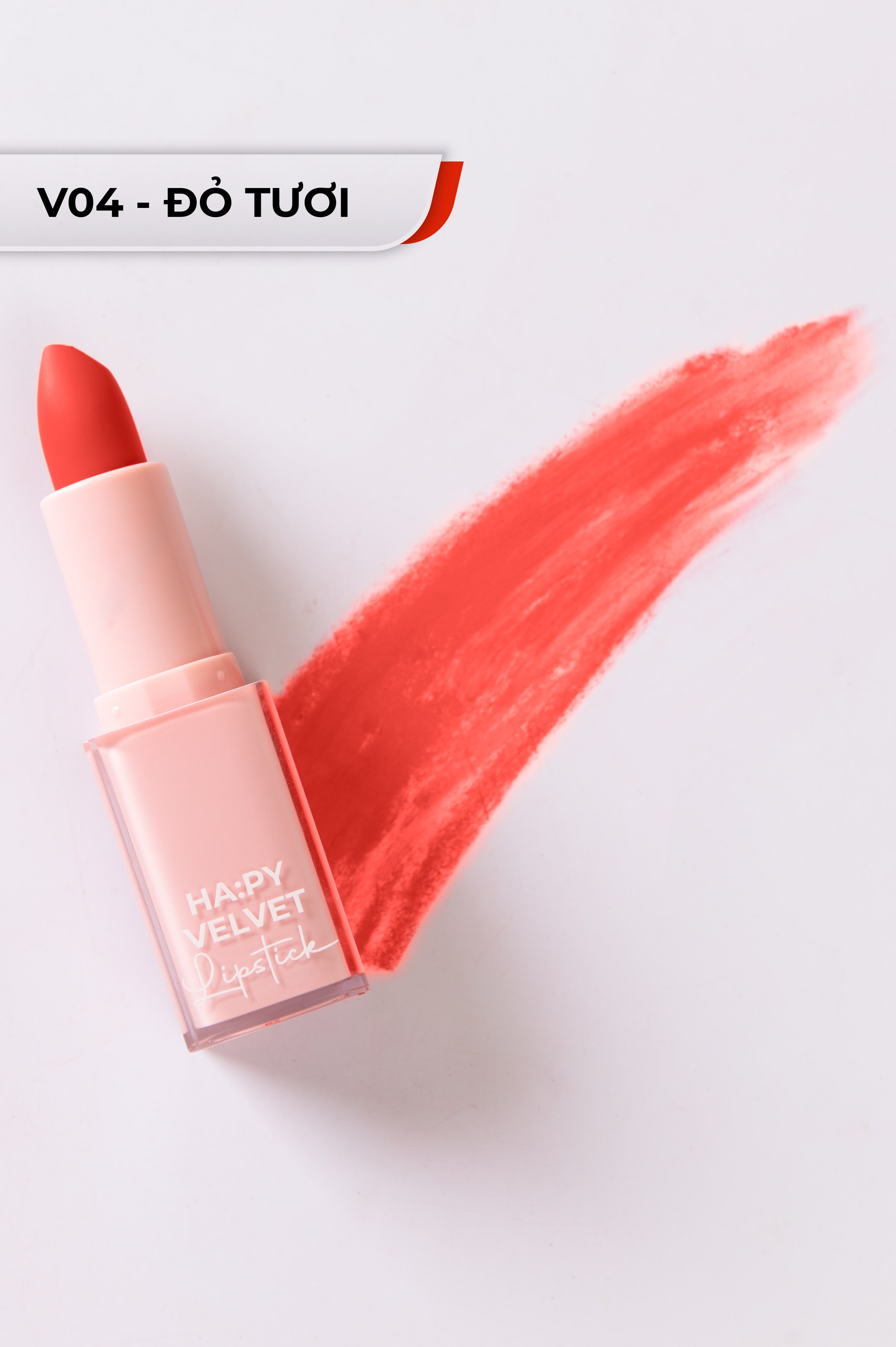 HA:PY VELVET LIPSTICK - Son sáp mềm mịn siêu bền màu đến 8h