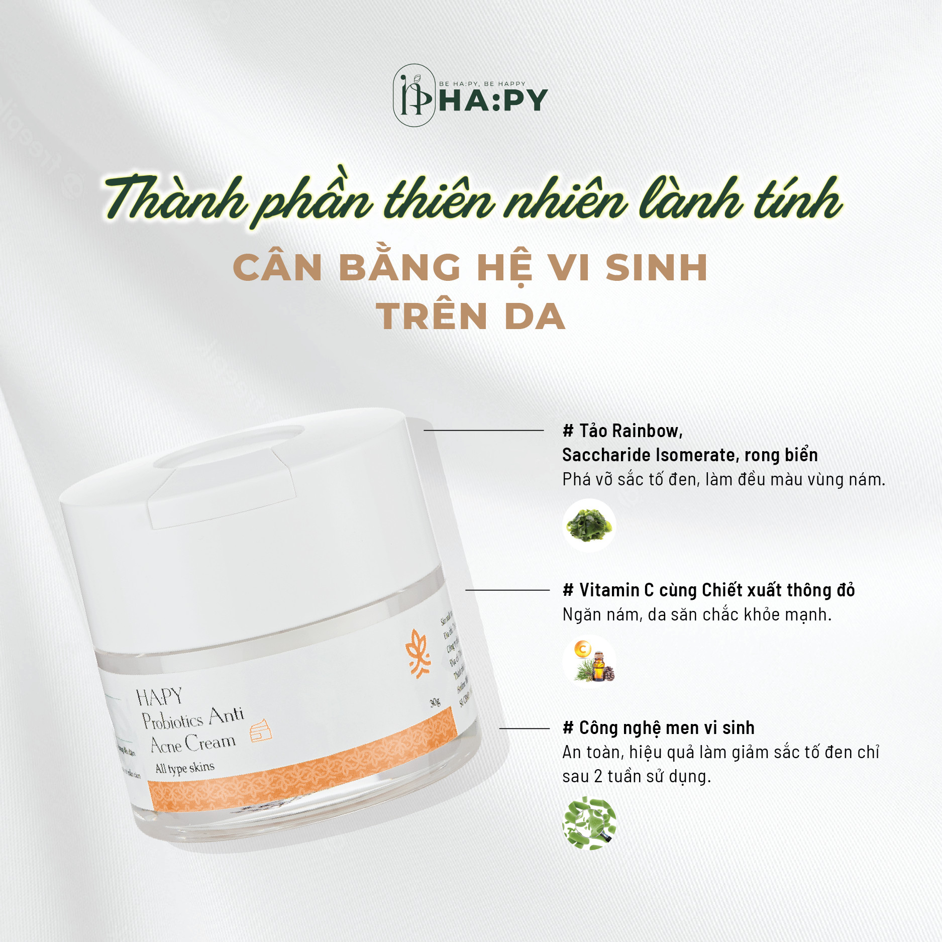 HAPY PROBIOTICS WHITENING CREAM