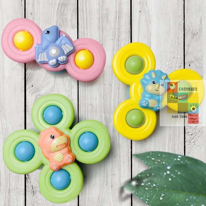 Đồ chơi con quay spinner vui nhộn EASYKIDS gồm 3 chi tiết hình côn trùng dễ thương