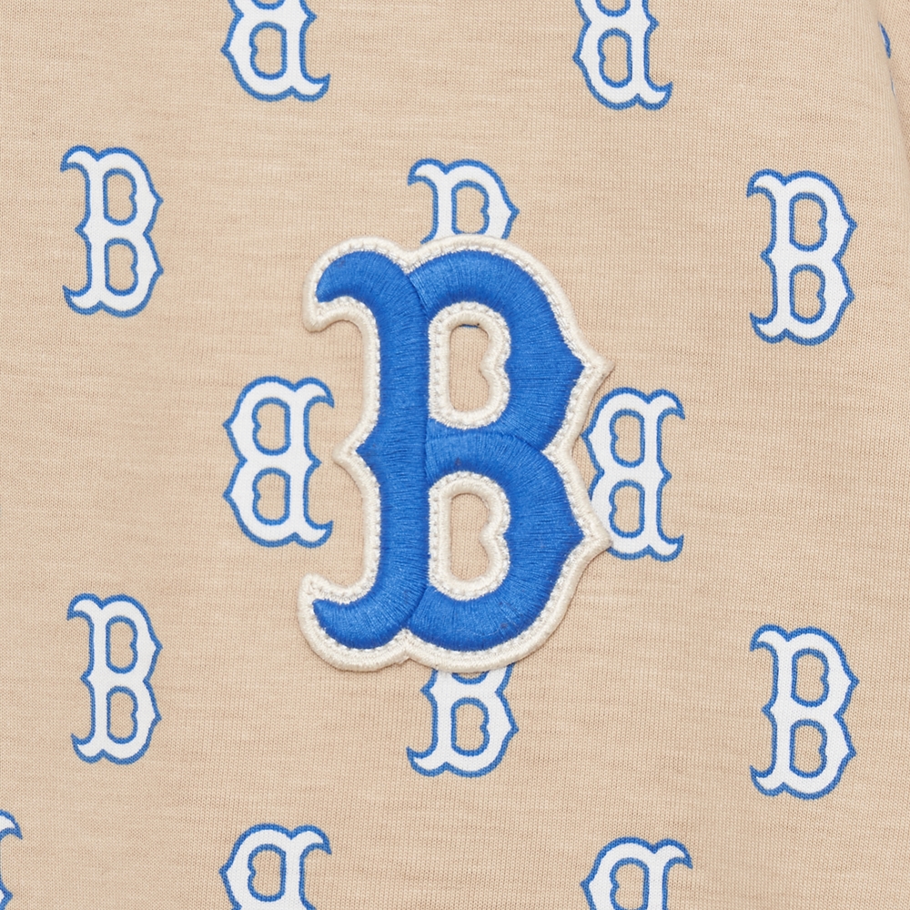 Bấm vào để xem thư viện ảnh Áo Thun MLB Classic Monogram Front Panel Pattern Short Sleeve Boston Red Sox L.Sand