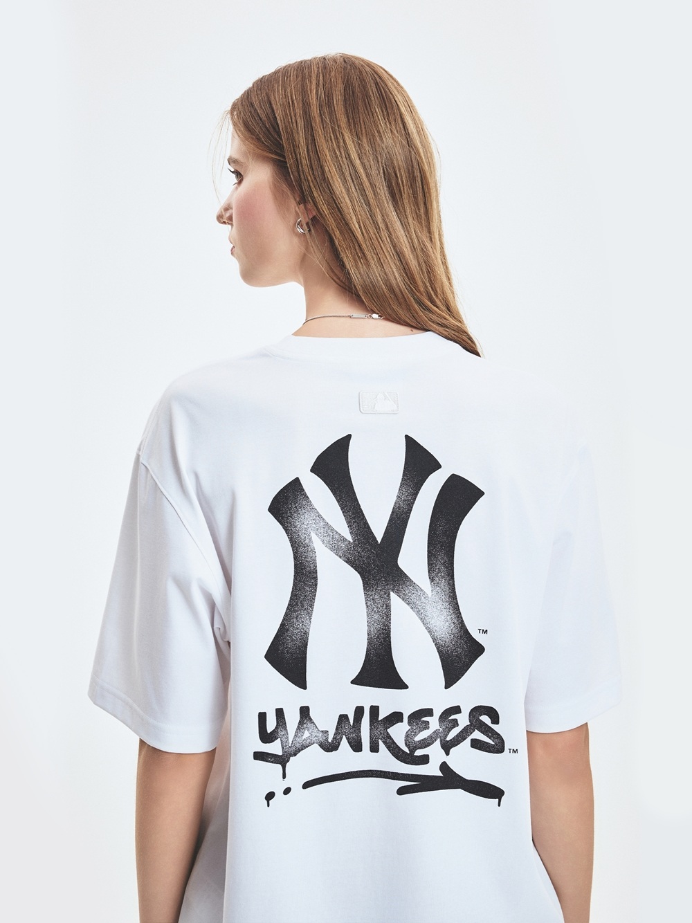 人気【MLB】Basic Street Logo Overfit Short Sleeve Tee NY Áo Thun MLB Basic Street Logo Overfit 3ATSB5153 50WHS | MLB