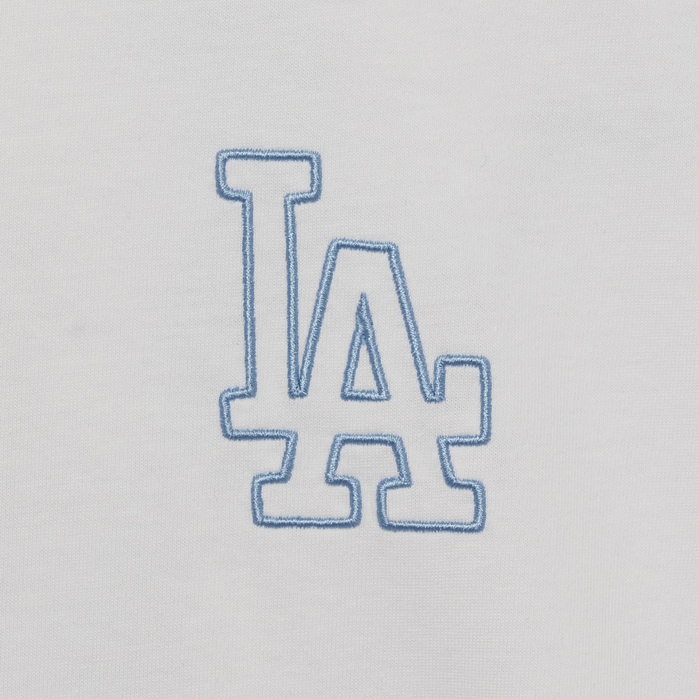 Bấm vào để xem thư viện ảnh Áo Thun MLB Basic Mega Logo Overfit LA Dodgers Off White