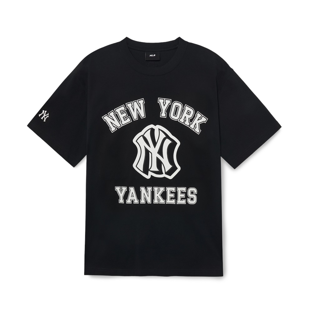 Bấm vào để xem thư viện ảnh Áo Thun MLB Varsity Overfit New York Yankees Black