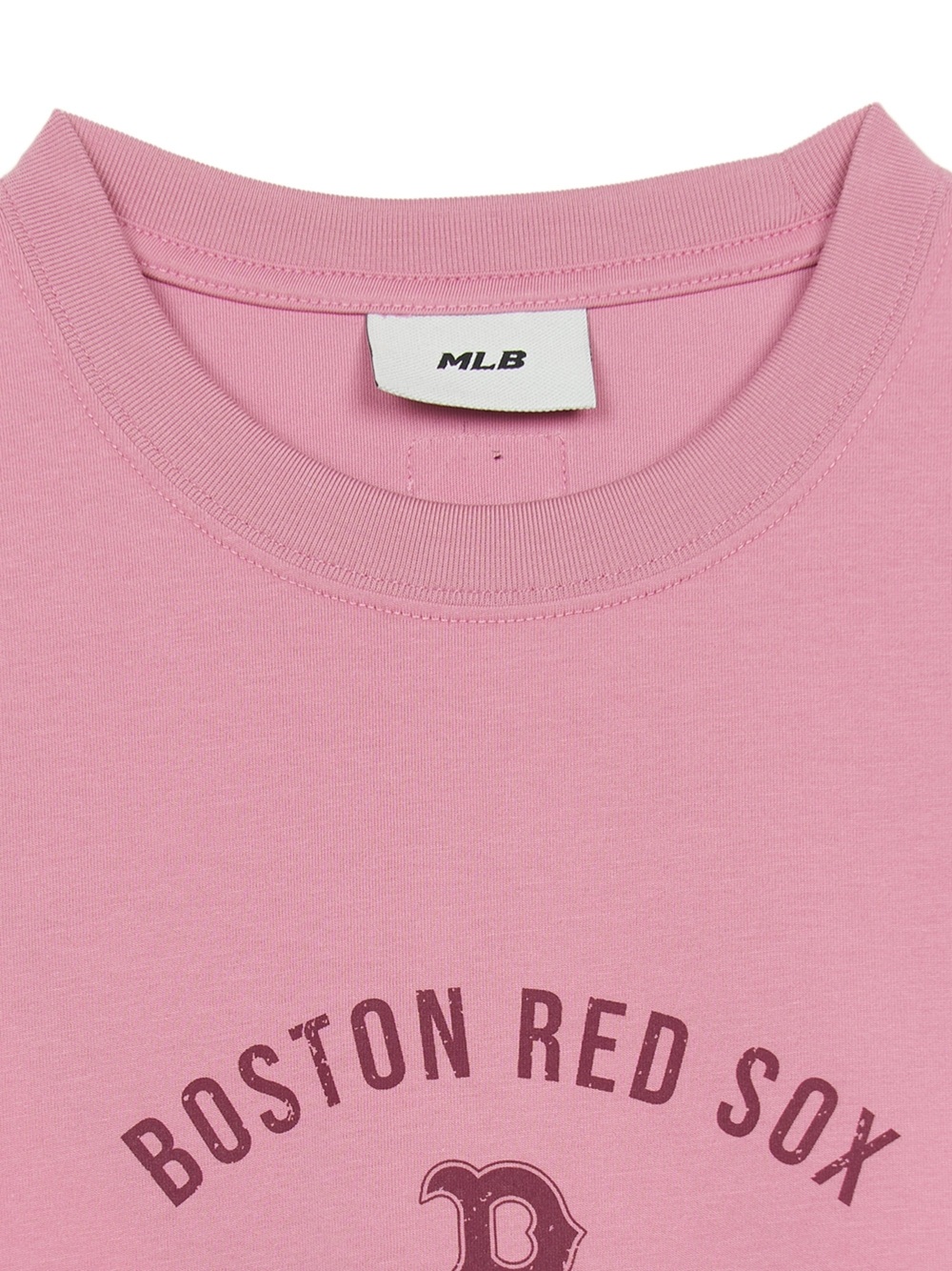 Áo Thun MLB Varsity Vintage Color Graphic Overfit Short Sleeve T-Shirt Boston Red Sox Pink